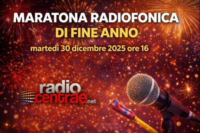 Locandina maratona RADIO CENTRALE