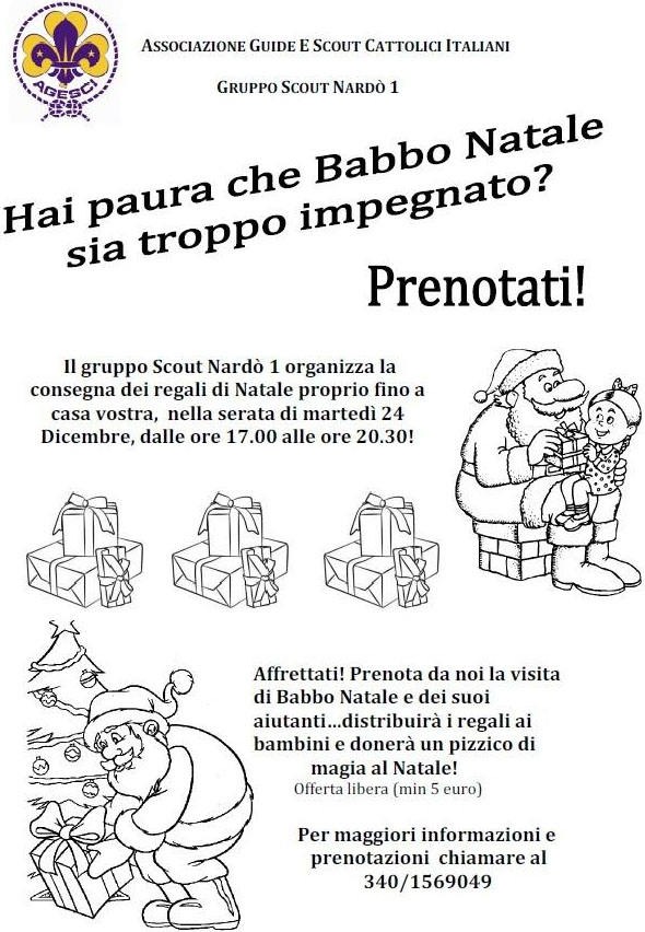 Consegna regali scout nardo