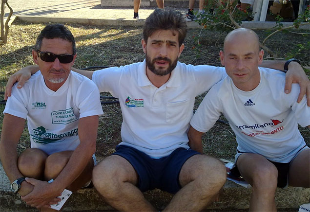 Da sinistra Claudio Quintana, Giuseppe Spenga e Samuele Dell'Assunta