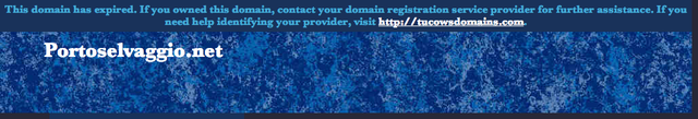 Sito internet portoselvaggio scaduto