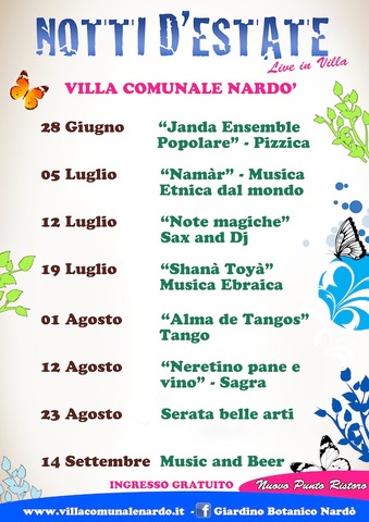notti estate villa comunale