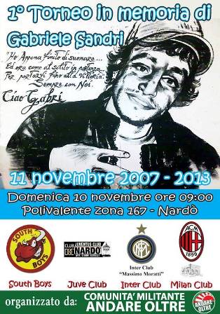 1 torneo Gabriele Sandri