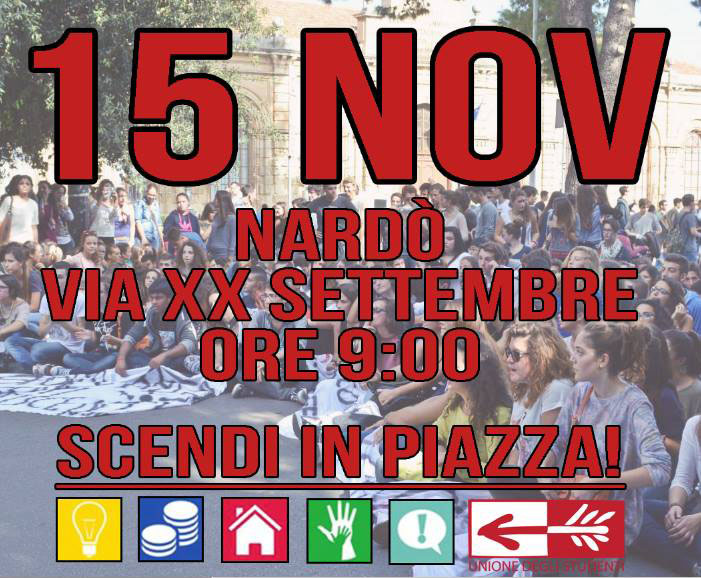 Protesta studenti 15 nov 2013