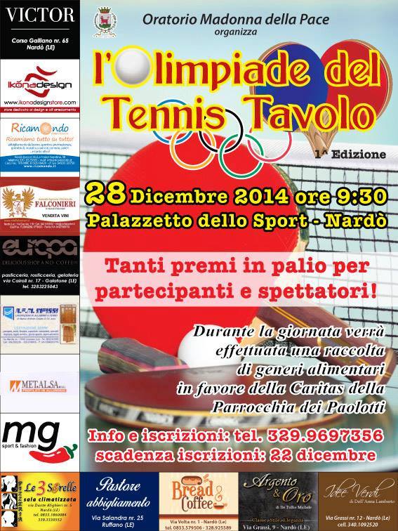 olimpiade tennis tavolo