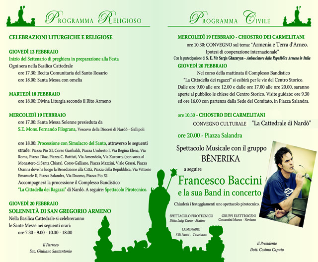 Programma SGregorio 2014