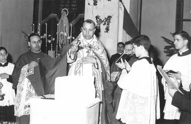 31 maggio 1960 benedizione prima pietra Mons. Ursi