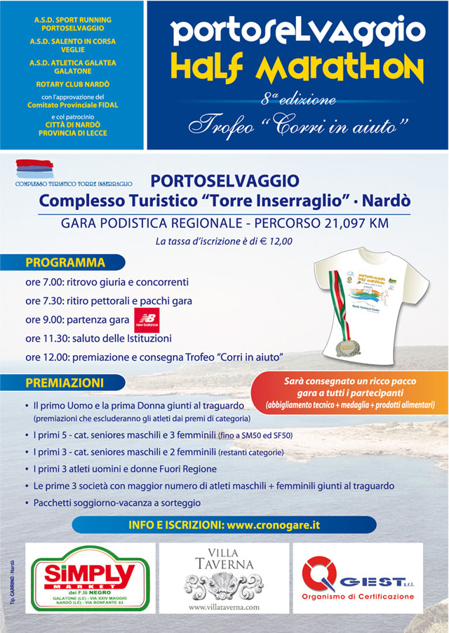 Portoselvaggio mezza maratona web3