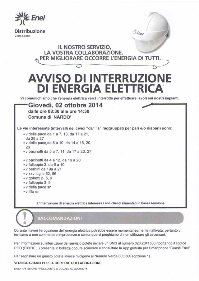 Interruzione lux 2ott2014