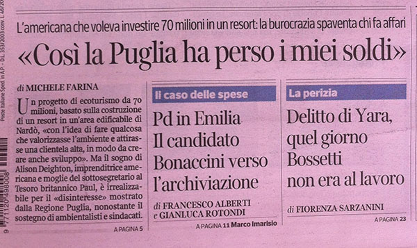 corriere oasi sarparea pdm