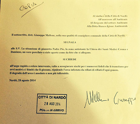 segnalazione san pio pdm