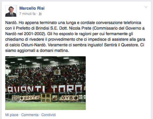 Sindaco prefetto ostuni