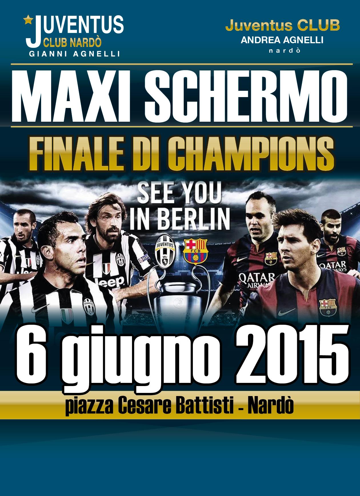 maxi-schermo juve barcellona
