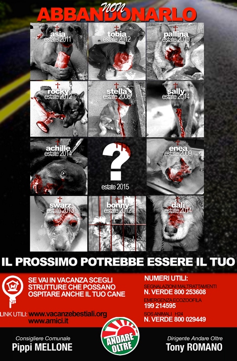 manifesto abbandono