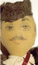 P212-1 Detail of face of Serbian man doll 1July1945 114