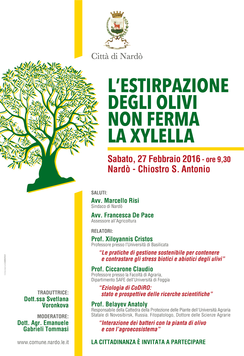Convegno xylella 27 feb 2016