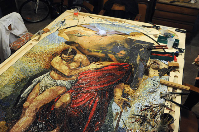 battesimo di cristo mosaico pdm