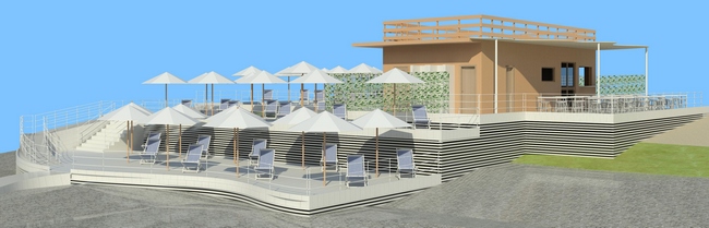 1vista spiaggia libera con servizi lato nord est