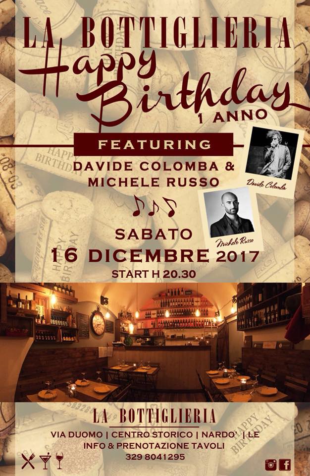 compleanno bottiglieria