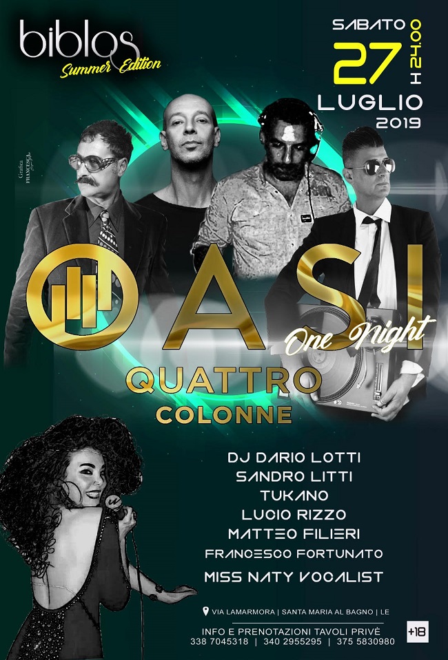 BIBLOS Summer Edition 27 luglio