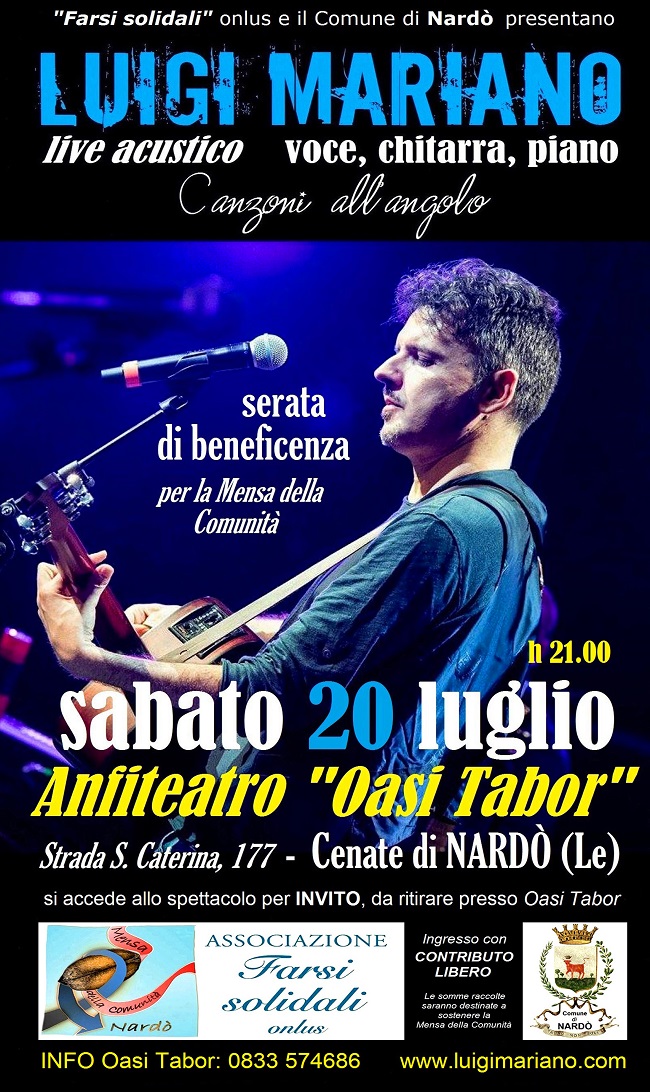 LUIGI MARIANO Oasi Tabor 20 luglio