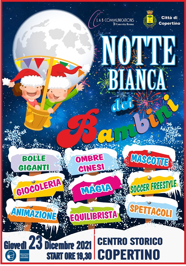 LA NOTTE BIANCA DEI BAMBINI COPERTINO per fb