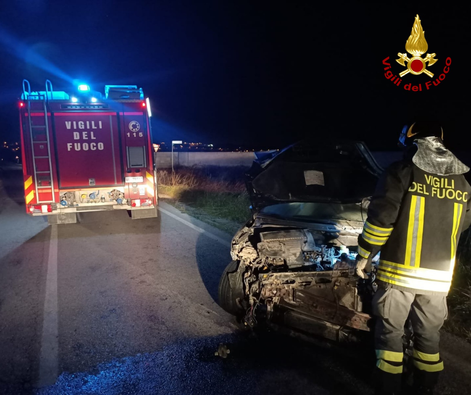incidente vigili del fuoco