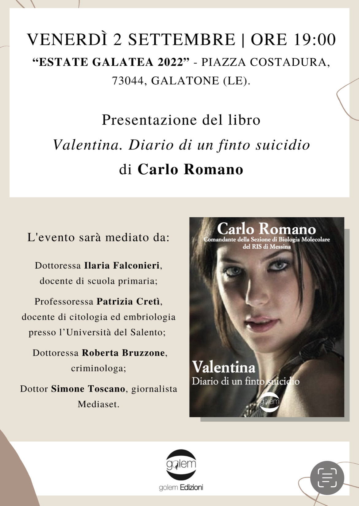 Locandina Valentina diario di un finto suicidio