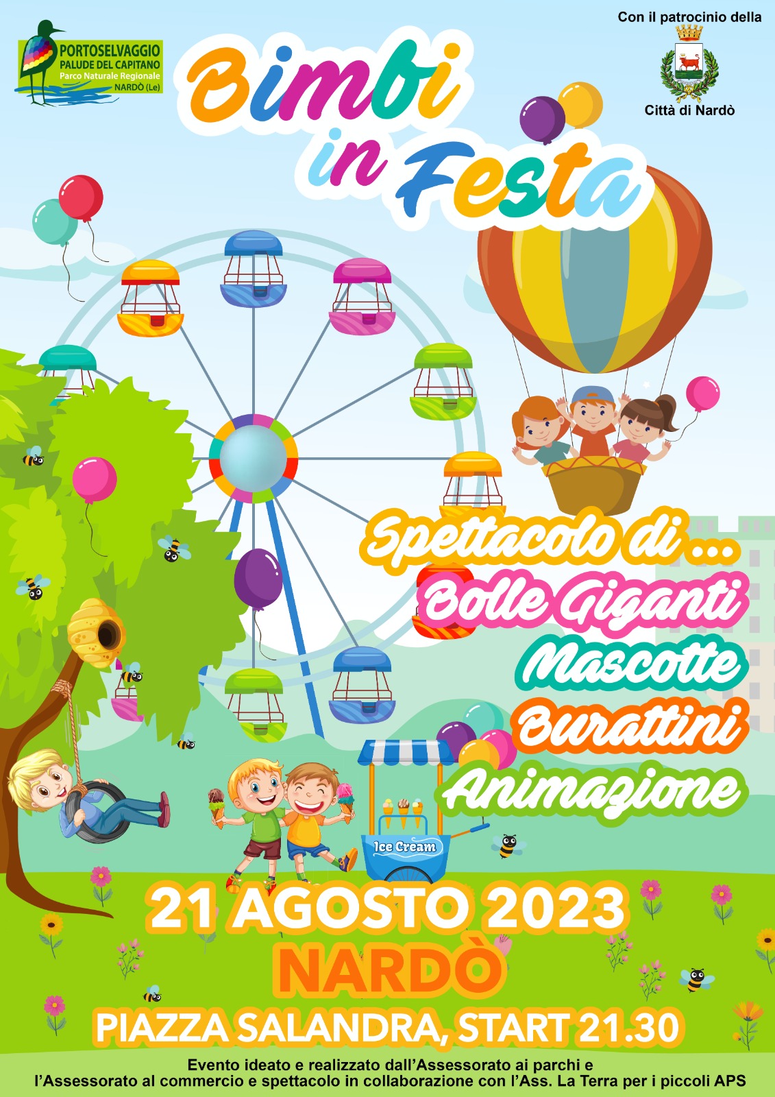 bimbi in festa piazza salandra nardò