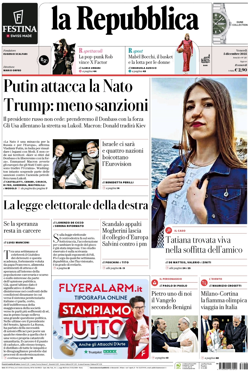 Screenshot 20251205 063656 la Repubblica