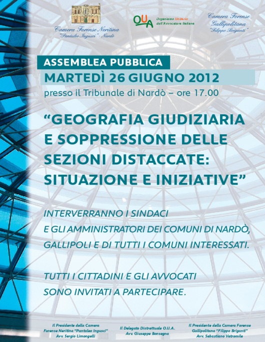 manifesto tribunale