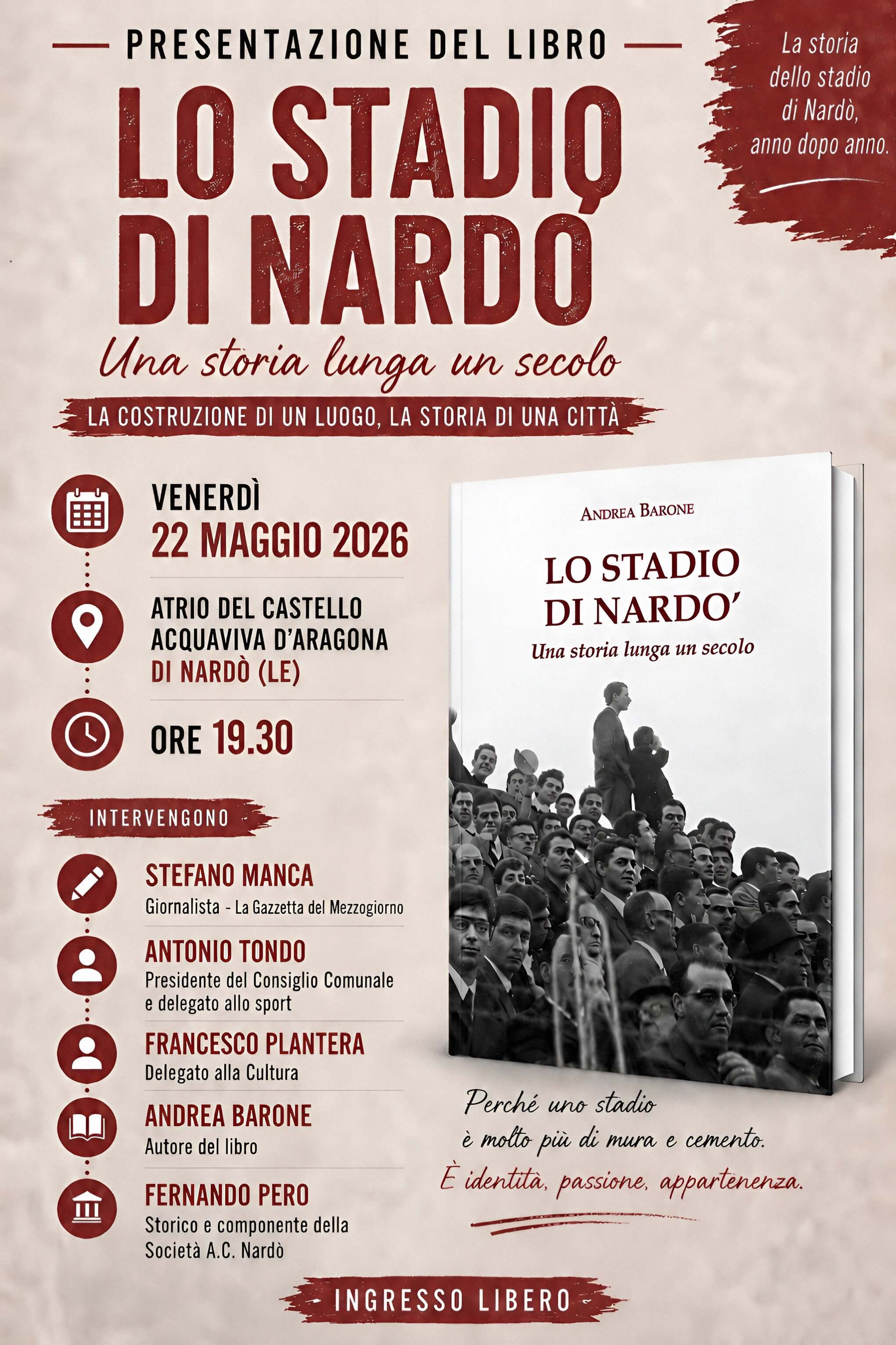 Locandina presentazione libro