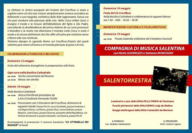 programma crocifisso 2013