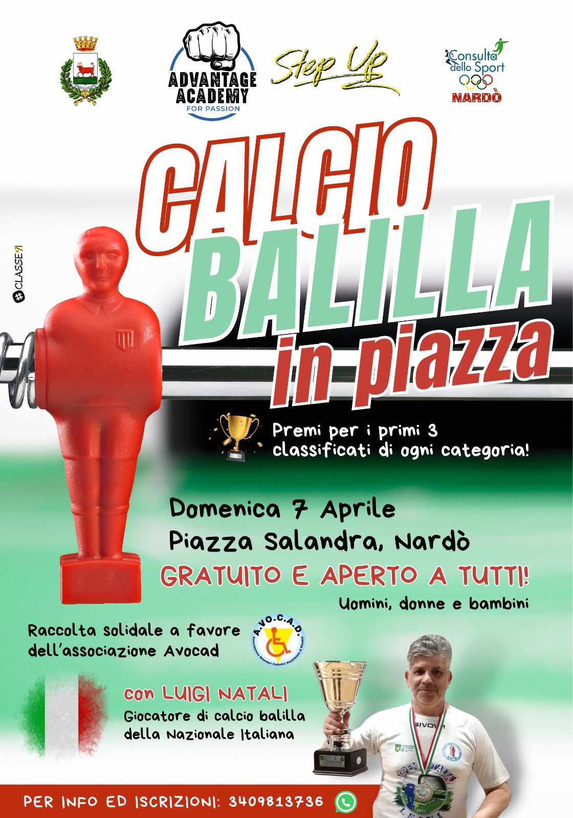 locandina calcio balilla in piazza
