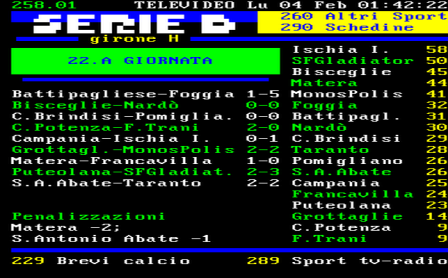 BISCEGLI-NARD CLASSIF